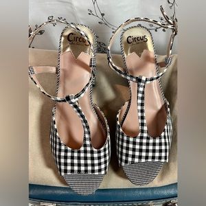 NWT - Sam Edelman Circus x Torrid Black&White Gingham/Houndstooth Platform Heels